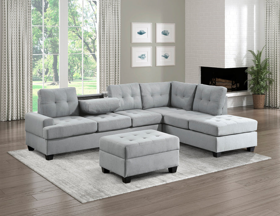 Dunstan Gray Reversible Sectional