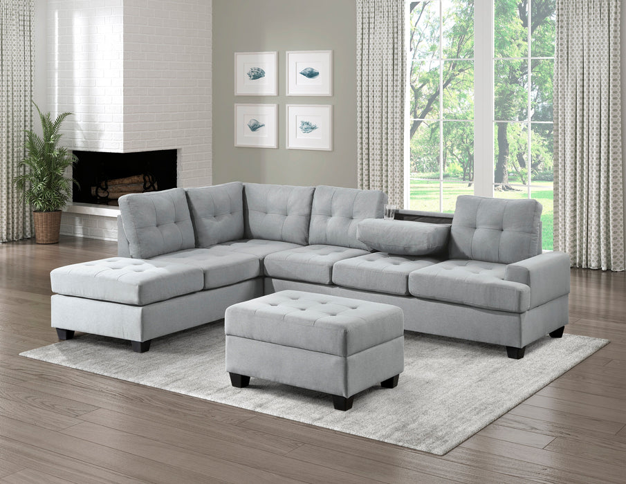 Dunstan Gray Reversible Sectional