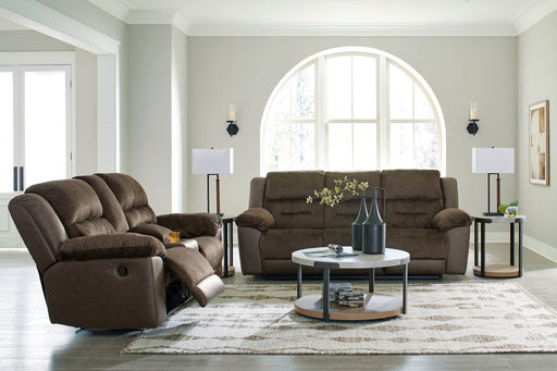 Dorman Chocolate Reclining Living Room Set -  Ashley - Lara Furniture