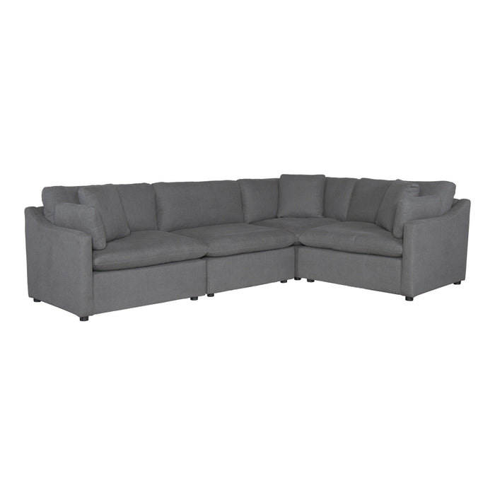 Howerton Gray 4-Piece Modular Sectional