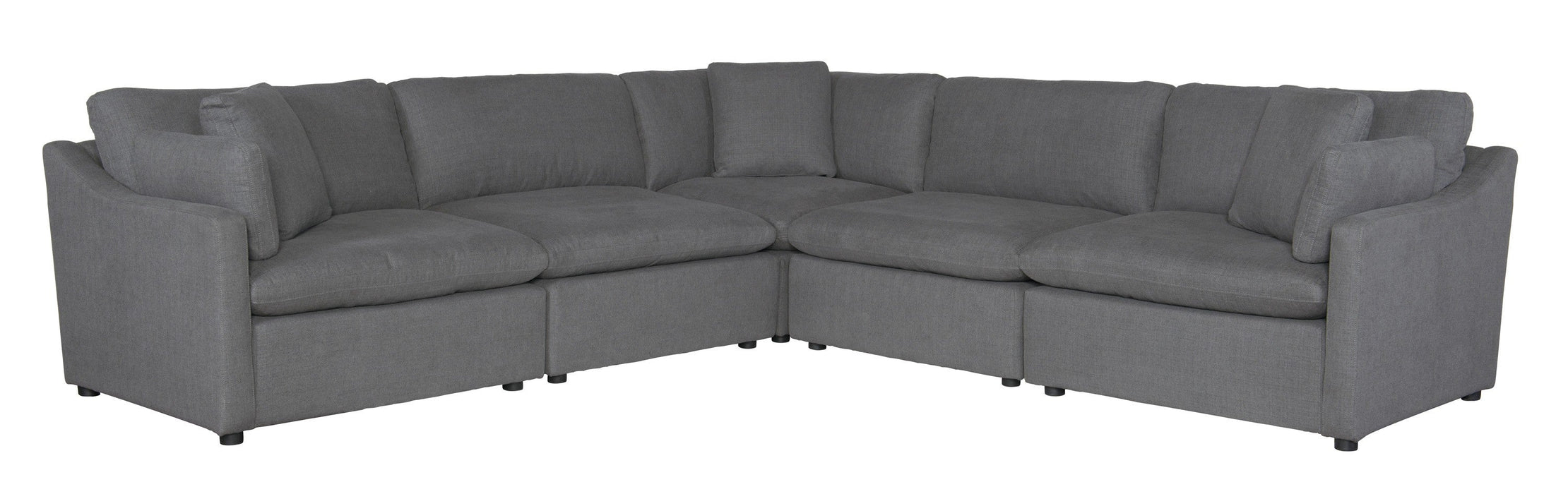 Howerton Gray 5-Piece Modular Sectional