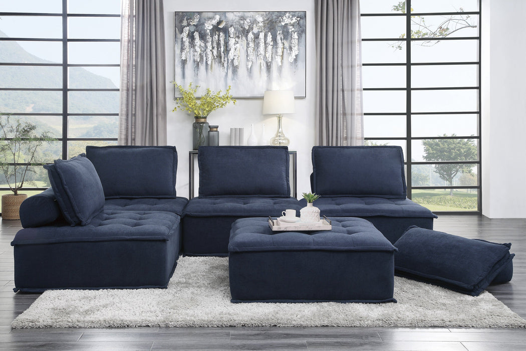 Ulrich Blue Modular 5-Piece Modular Sectional