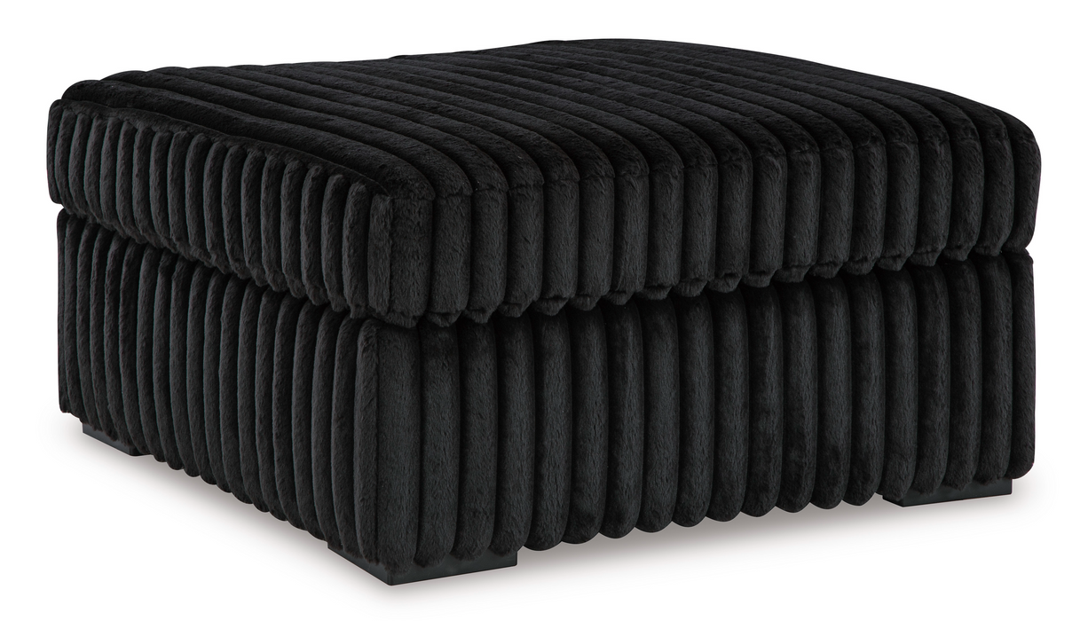 Midnight-Madness Onyx Oversized Accent Ottoman