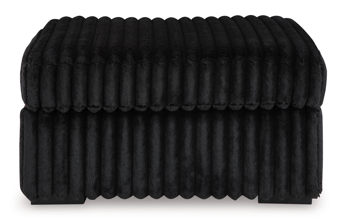 Midnight-Madness Onyx Oversized Accent Ottoman