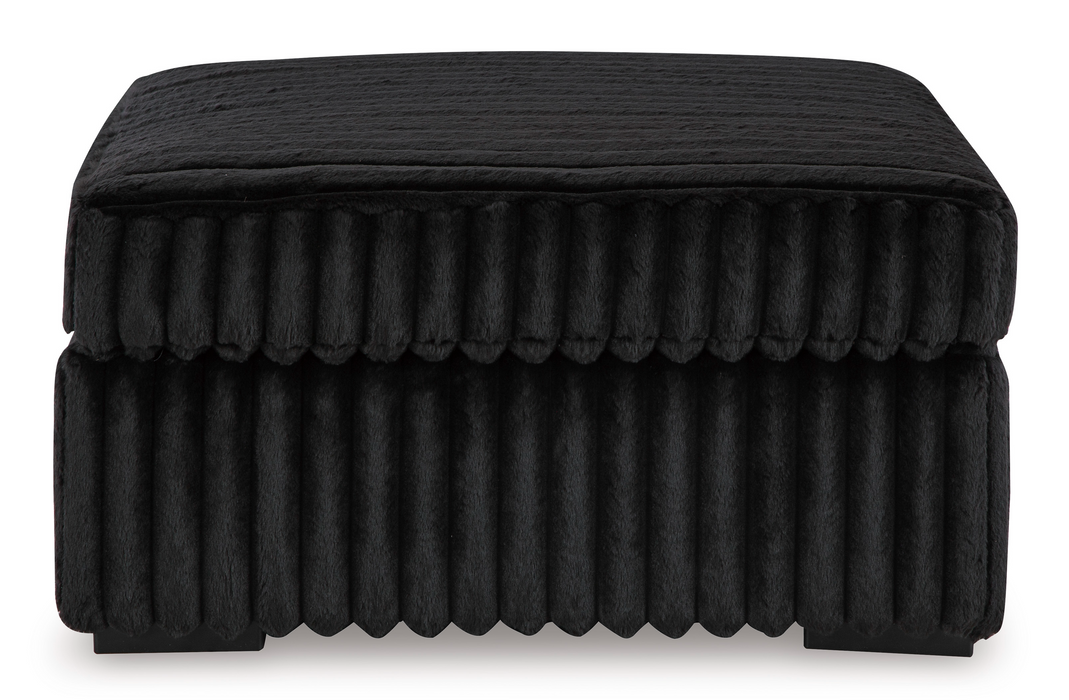 Midnight-Madness Onyx Oversized Accent Ottoman