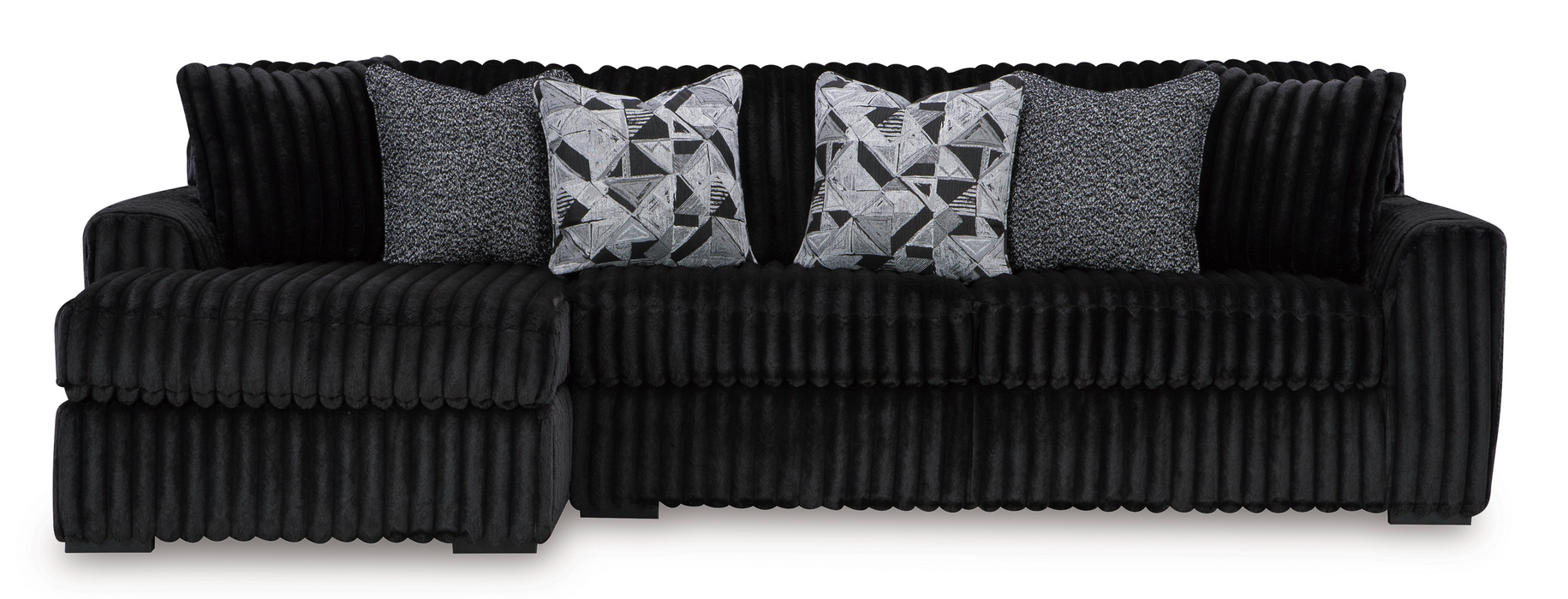 Midnight-Madness Onyx 2-Piece LAF Sectional