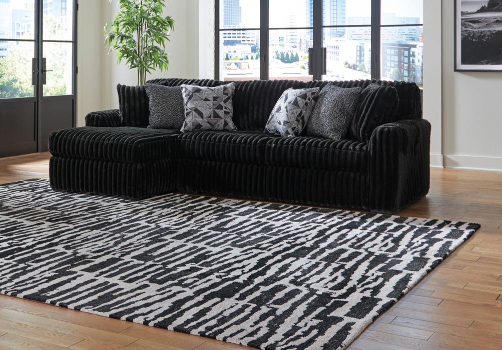 Midnight-Madness Onyx 2-Piece LAF Sectional