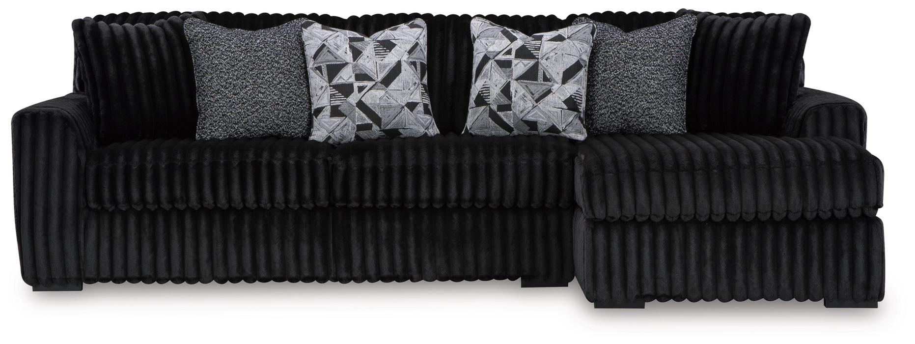 Midnight-Madness Onyx 2-Piece RAF Sectional