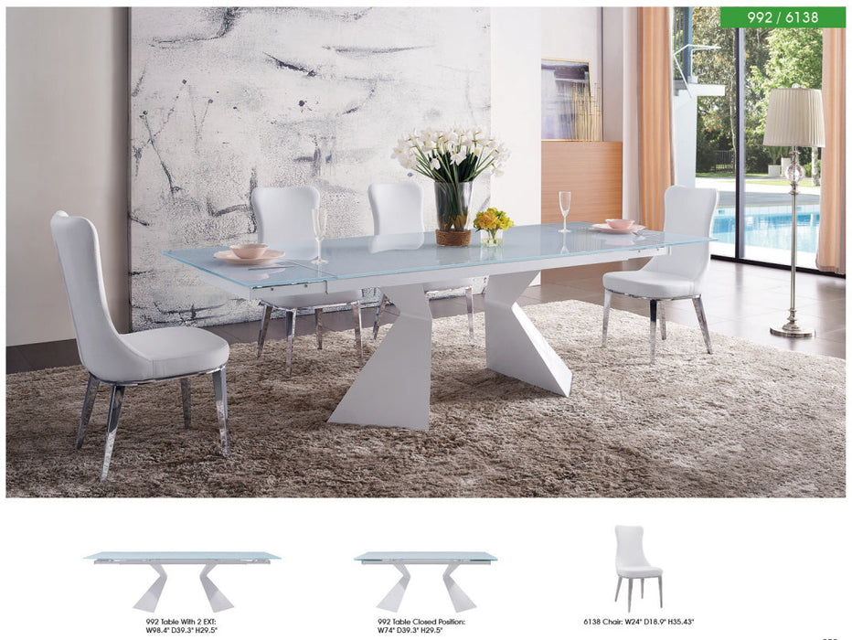 992 Table And 6138 Chairs Set - Lara Furniture