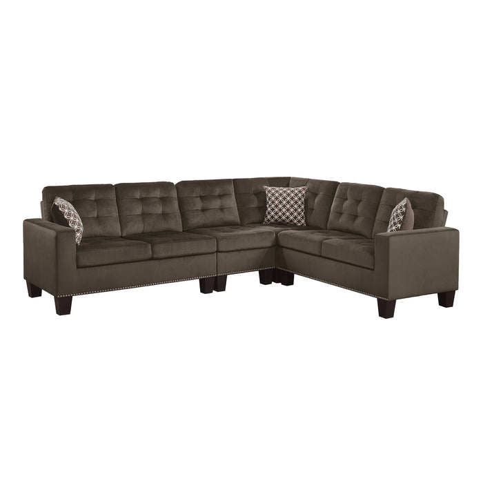 Lantana New Chocolate Reversible Sectional