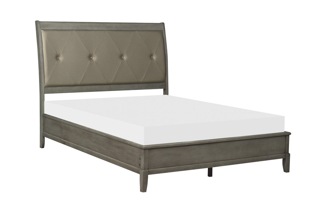 Cotterill Gray Upholstered Panel Bedroom Set