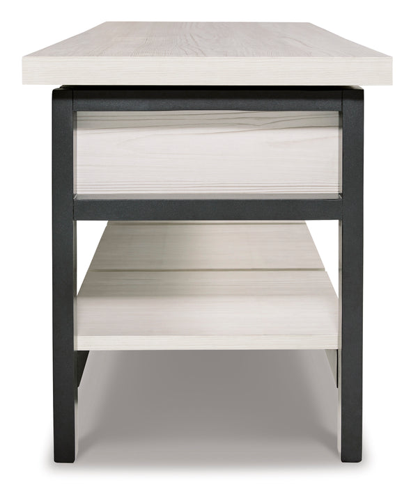 Rhyson White Storage Bench