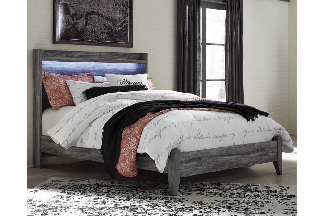 Baystorm Gray Queen Panel Bed