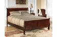 Alisdair Dark Brown Queen Sleigh Bed -  - Lara Furniture