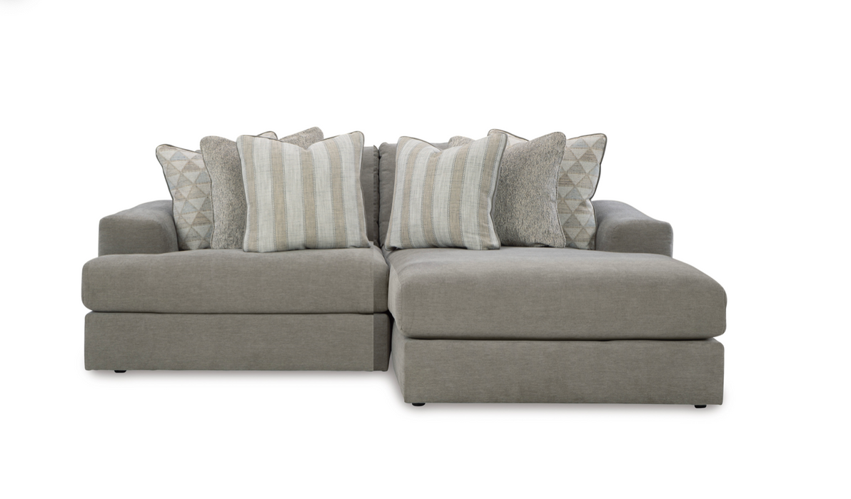 Avaliyah Ash 2-Piece RAF Chaise Sectional