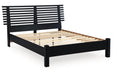 Danziar Black Queen Slat Platform Bed -  Ashley - Lara Furniture