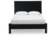 Danziar Black Queen Platform Bed -  Ashley - Lara Furniture