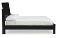 Danziar Black Queen Platform Bed -  Ashley - Lara Furniture