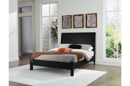 Danziar Black Queen Platform Bed -  Ashley - Lara Furniture