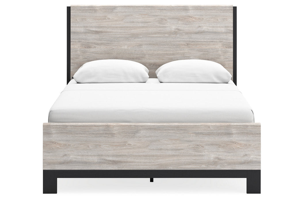 Vessalli Gray Queen Panel Bed -  Ashley - Lara Furniture