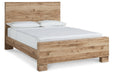 Hyanna Tan Brown Queen Panel Bed -  Ashley - Lara Furniture