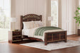 Glosmount Two-tone Queen Poster Bed -  Ashley - Lara Furniture