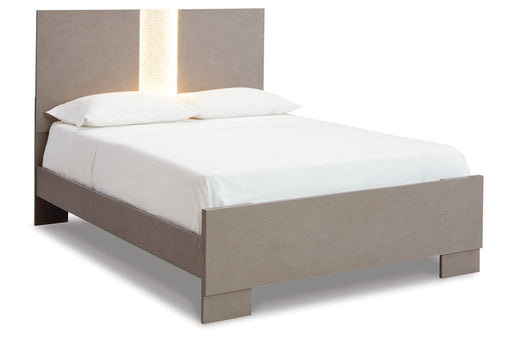 Surancha Gray Queen Panel Bed -  Ashley - Lara Furniture