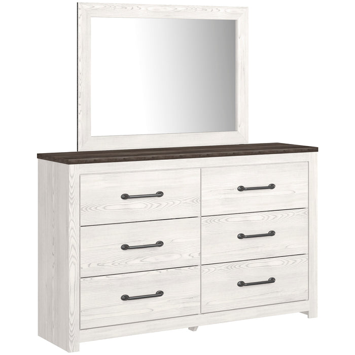 Gerridan White/Gray Panel Bedroom Set