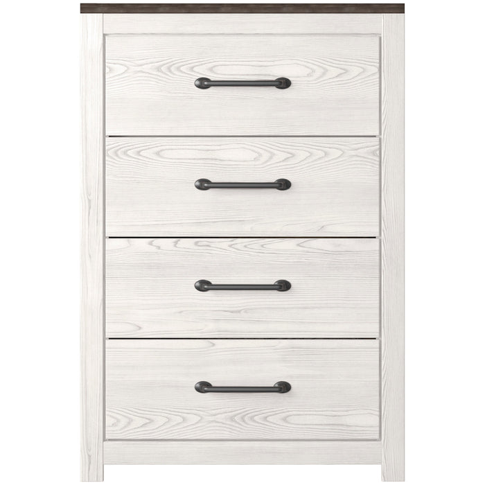 Gerridan White/Gray Panel Bedroom Set