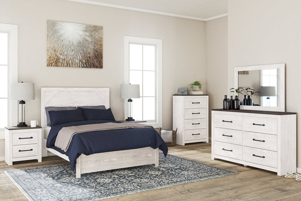 Gerridan White/Gray Full Panel Bed -  - Lara Furniture