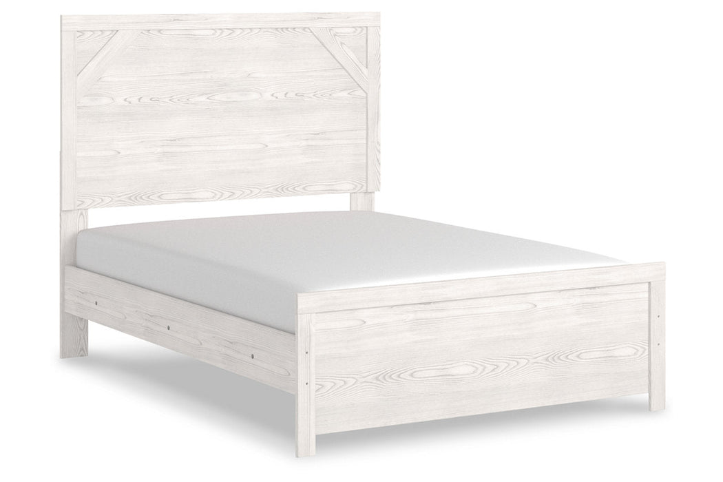 Gerridan White/Gray Full Panel Bed -  - Lara Furniture