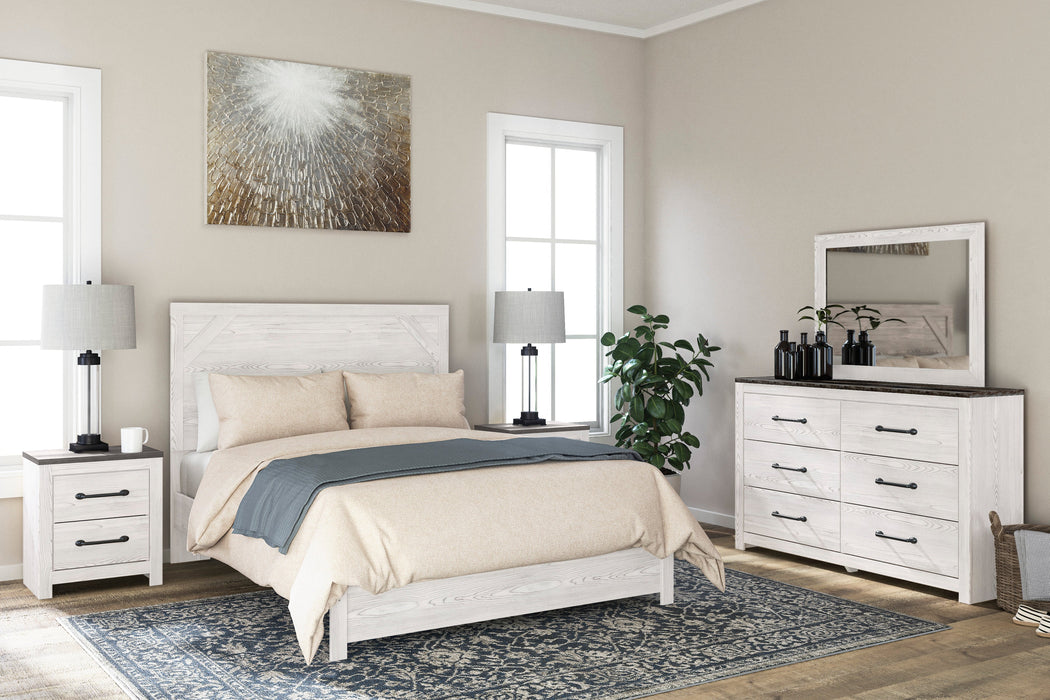 Gerridan White/Gray Panel Bedroom Set