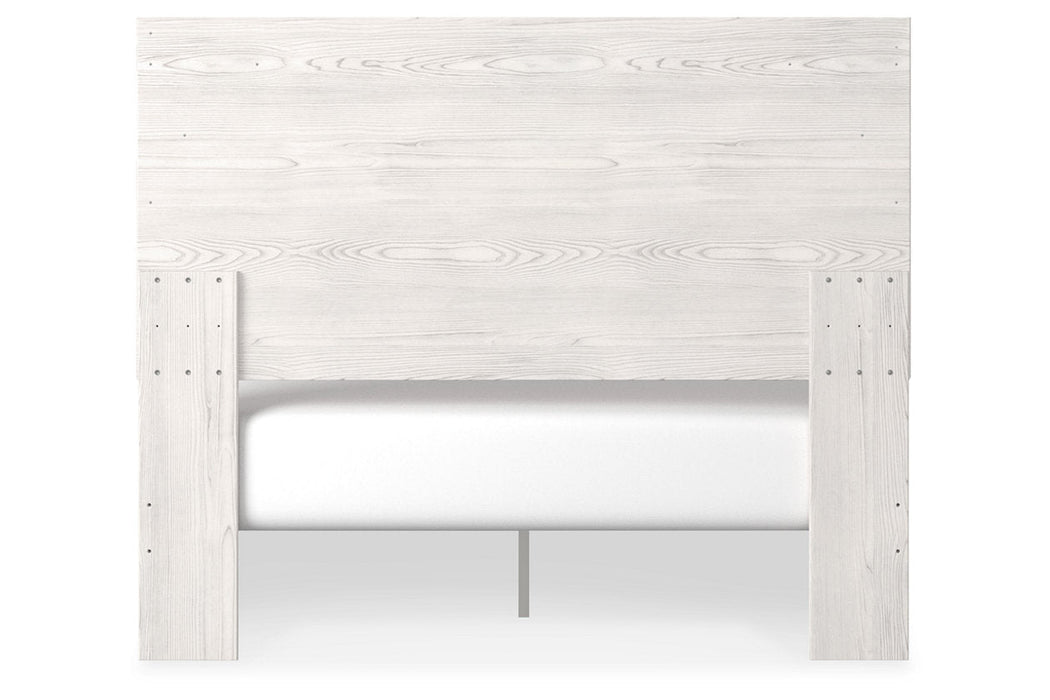 Gerridan White/Gray Queen Panel Bed - Ashley - Lara Furniture