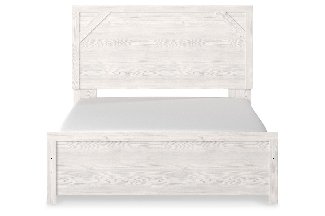 Gerridan White/Gray Queen Panel Bed - Ashley - Lara Furniture