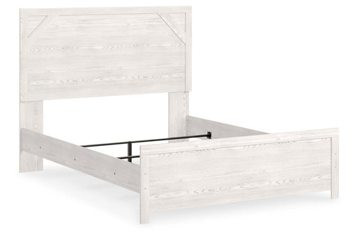 Gerridan White/Gray Queen Panel Bed - Ashley - Lara Furniture