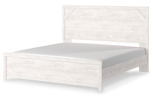 Gerridan White/Gray King Panel Bed -  - Lara Furniture