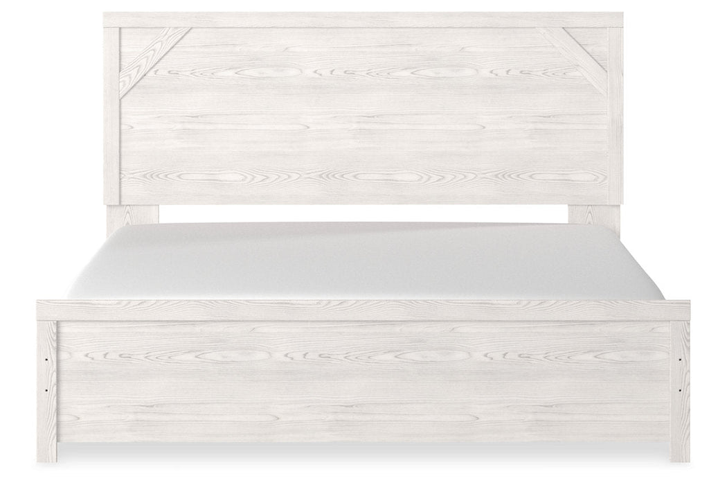 Gerridan White/Gray King Panel Bed -  - Lara Furniture