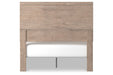 Senniberg Light Brown/White Full Panel Bed -  - Lara Furniture