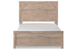 Senniberg Light Brown/White Full Panel Bed -  - Lara Furniture