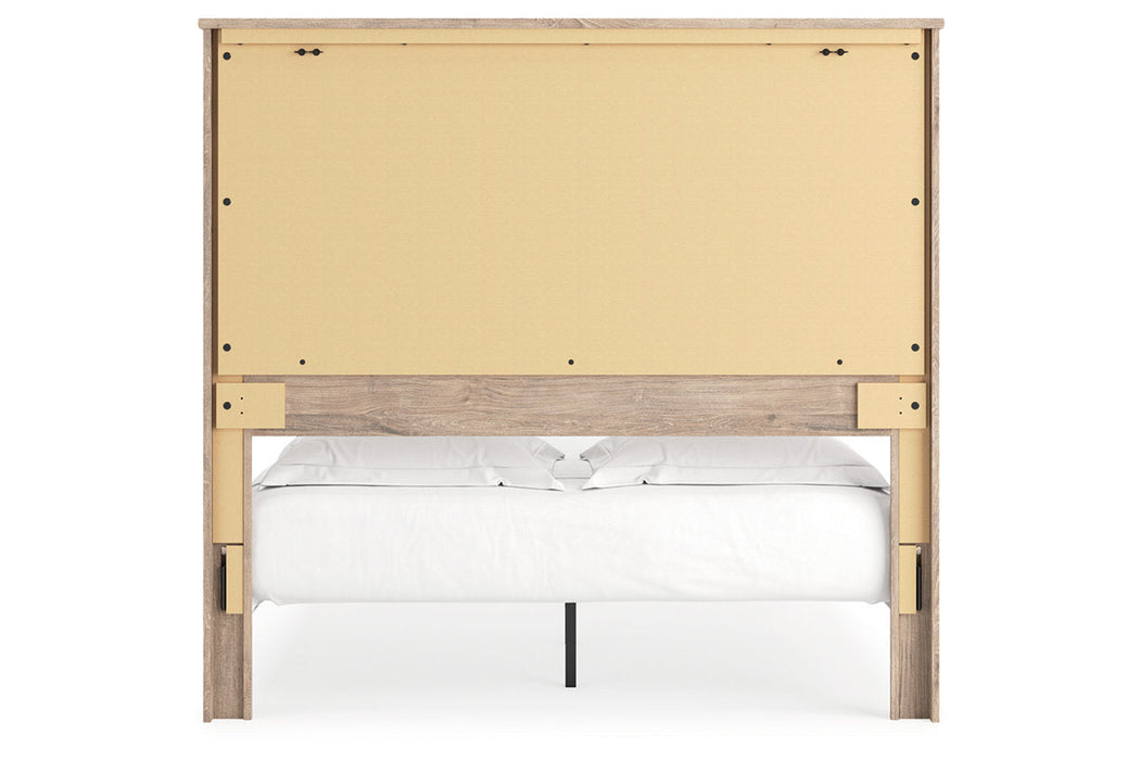 Senniberg Light Brown/White Queen Panel Bed