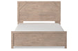 Senniberg Light Brown/White Queen Panel Bed -  - Lara Furniture