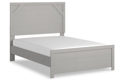 Cottonburg Light Gray/White Full Panel Bed -  - Lara Furniture