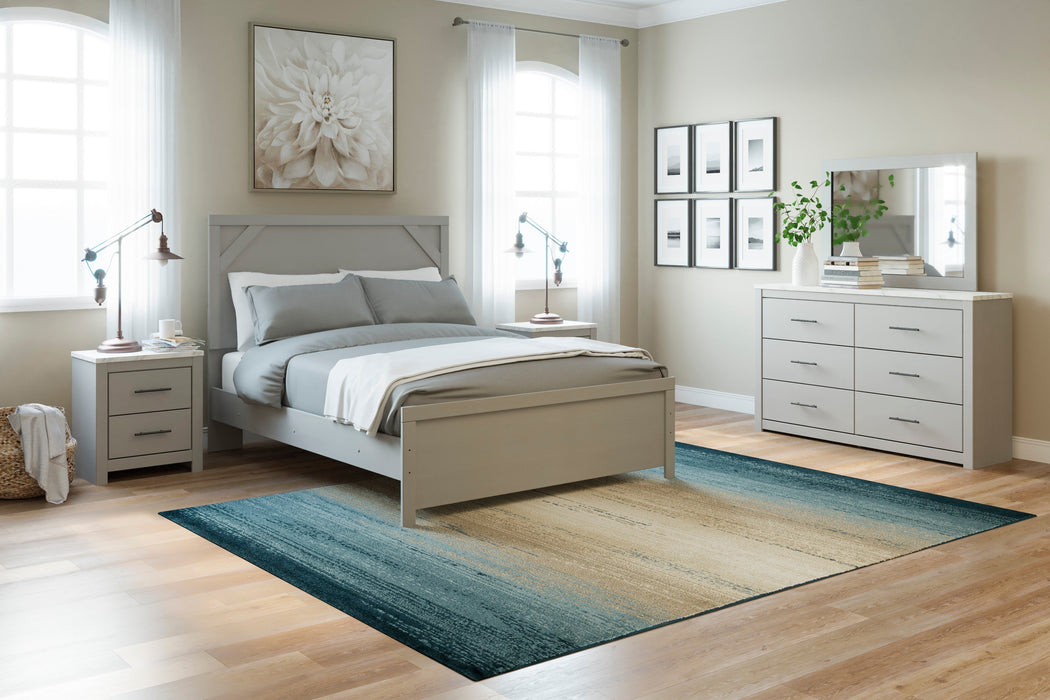 Cottonburg Light Gray/White Panel Bedroom Set