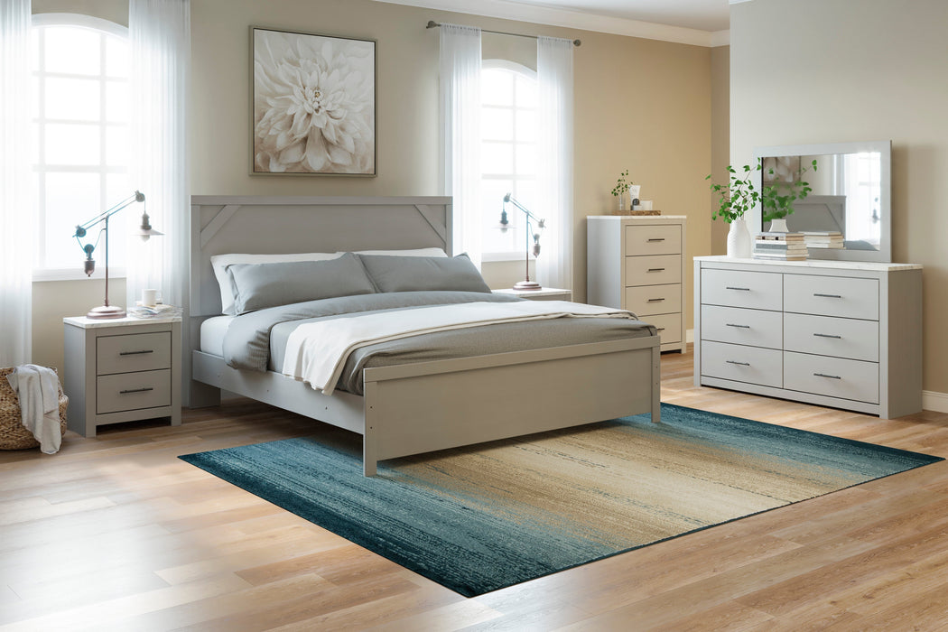 Cottonburg Light Gray/White Panel Bedroom Set