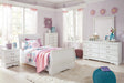 Anarasia White Sleigh Youth Bedroom Set - Lara Furniture