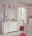 Anarasia White Sleigh Youth Bedroom Set - Lara Furniture