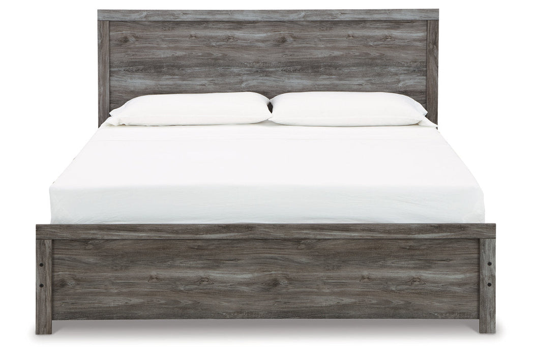 Bronyan Dark Gray King Panel Bed