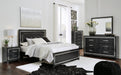 Kaydell Black LED Platform Bedroom Set - Lara Furniture