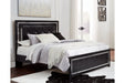 Kaydell Black Queen Upholstered Platform Bed -  Ashley - Lara Furniture