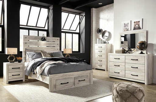 Cambeck Whitewash Youth Footboard Storage Bedroom Set - Lara Furniture